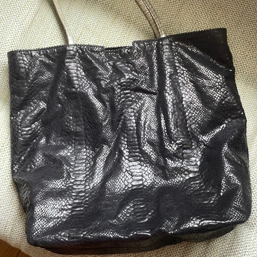 Carlos Falchi Black Tote Bag